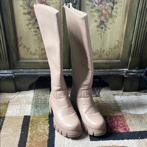 Tan Knee-High Women's Boots